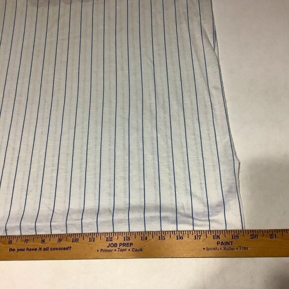 Vintage Coca Cola Ringer Baseball Striped T Shirt Size L 12-14 Blue/White USA - Picture 6 of 7